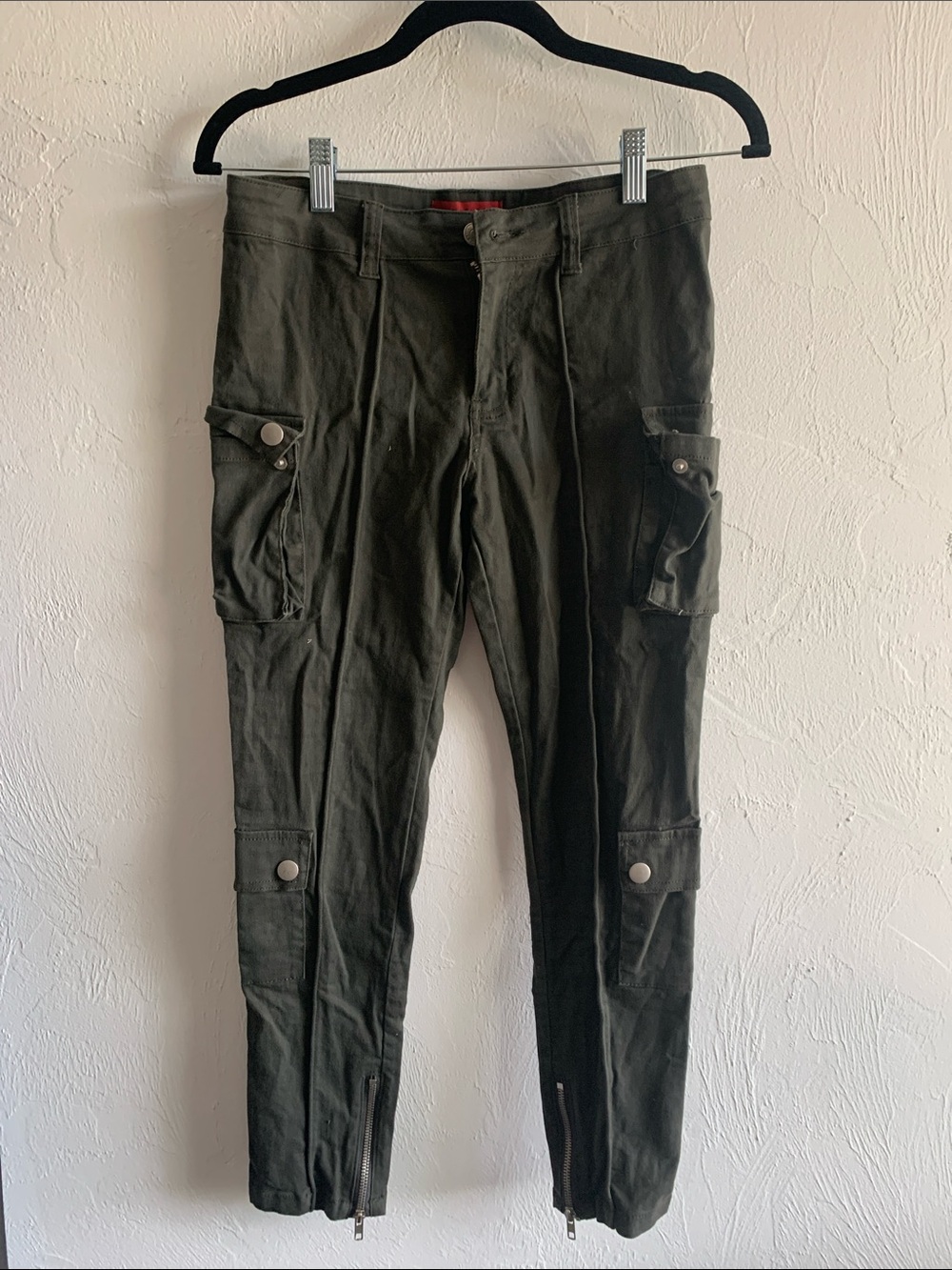 Women's Signature8 S Olive Cargo Pants with Ankle Zips